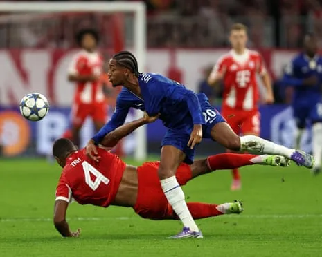The Blues' boss fumes when Bayern Munich center-back Tah escapes sending-off in Champions League loss